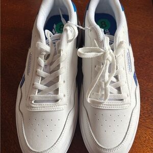Reebok White and Blue Sneakers